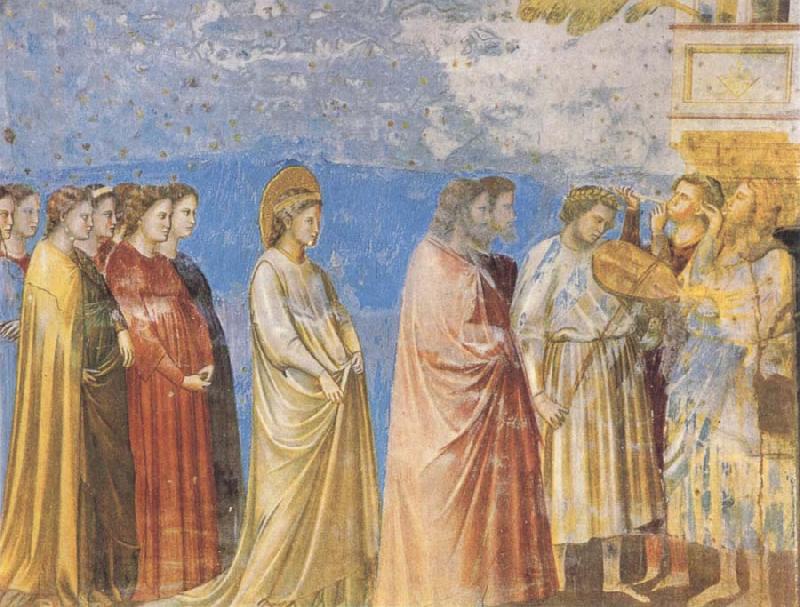 The Marriage Procession of the Virgin, GIOTTO di Bondone